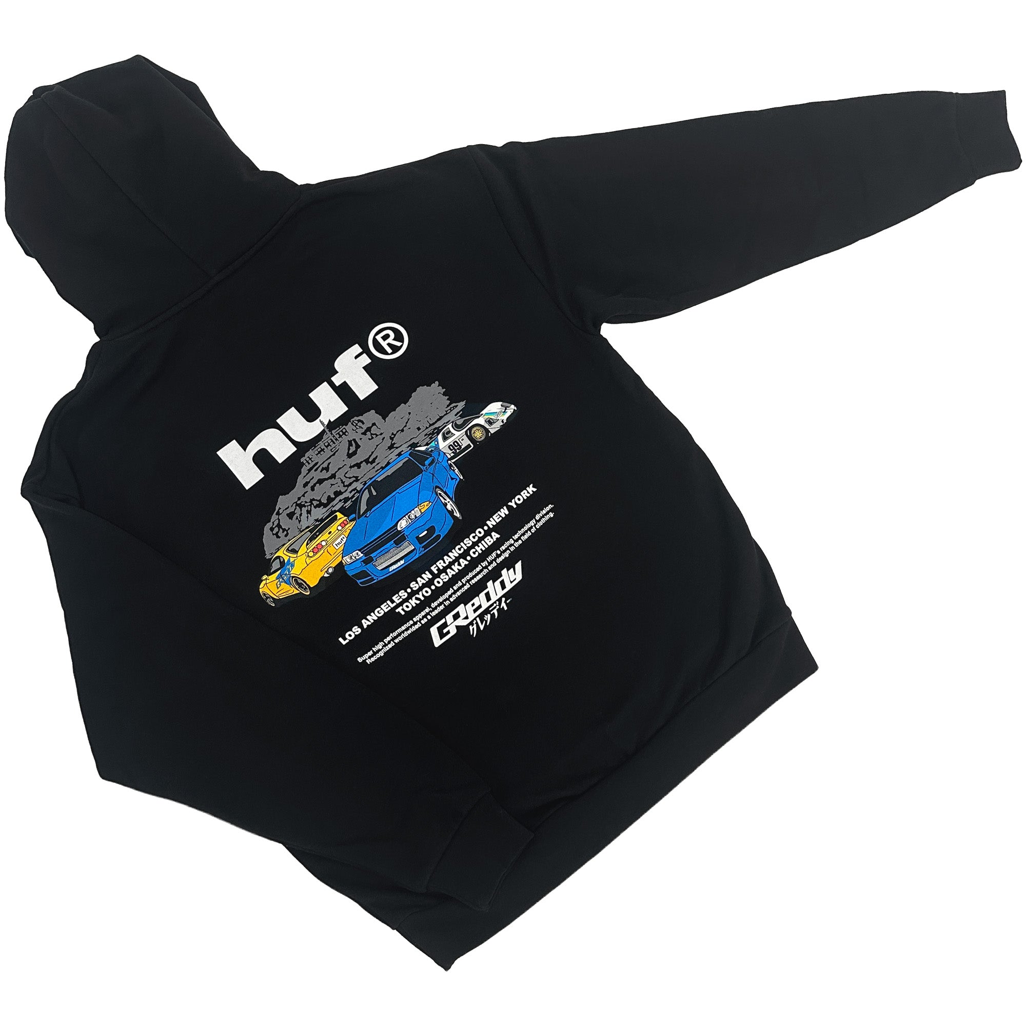 GReddy x HUF Cities Hood - Black