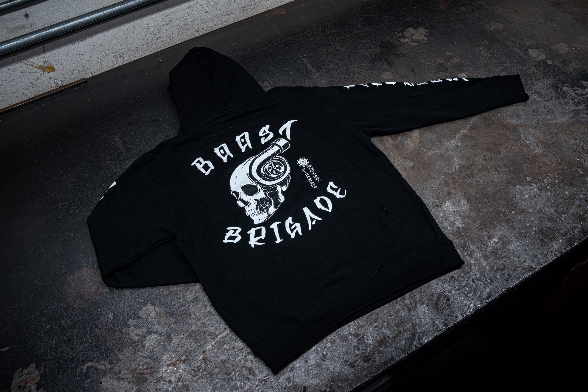 Boost Brigade Turbo Skull Pull-over Hoodie - Black