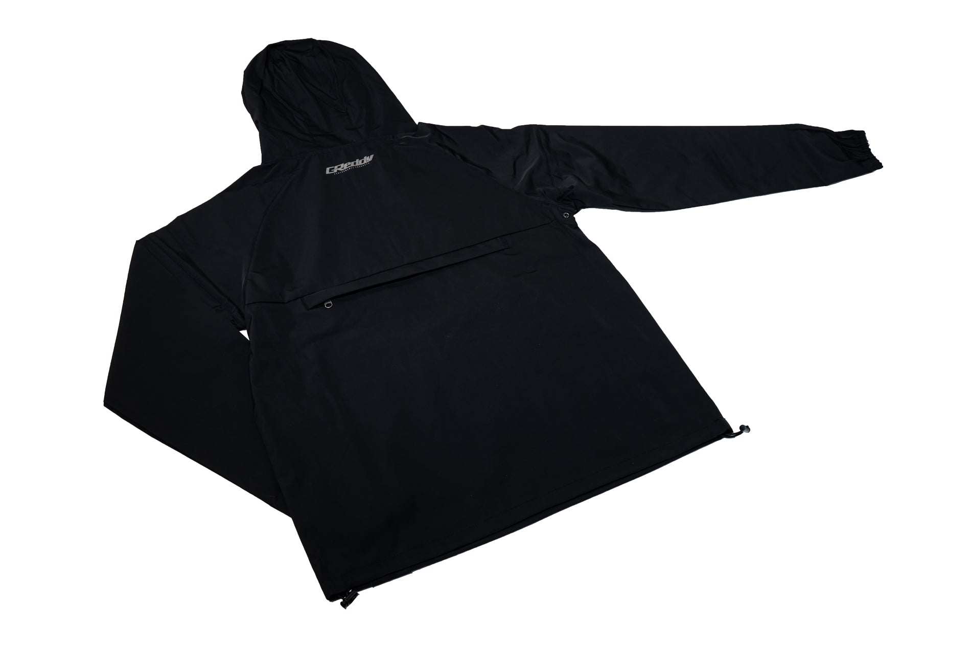 GReddy Med-light weight Pack-able Travel Nylon  Jacket - Black