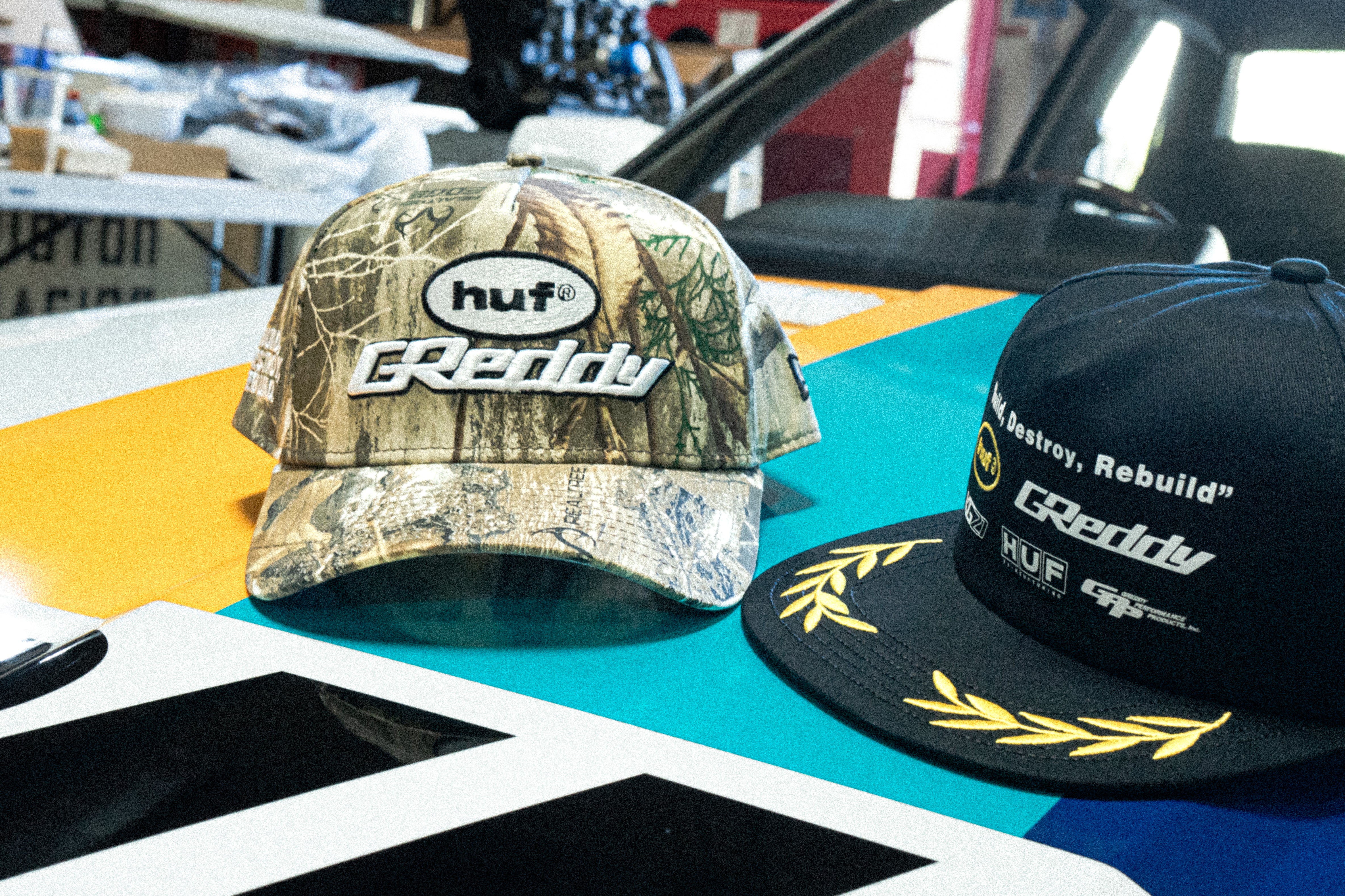 HUF x GReddy Team Snapback Hat