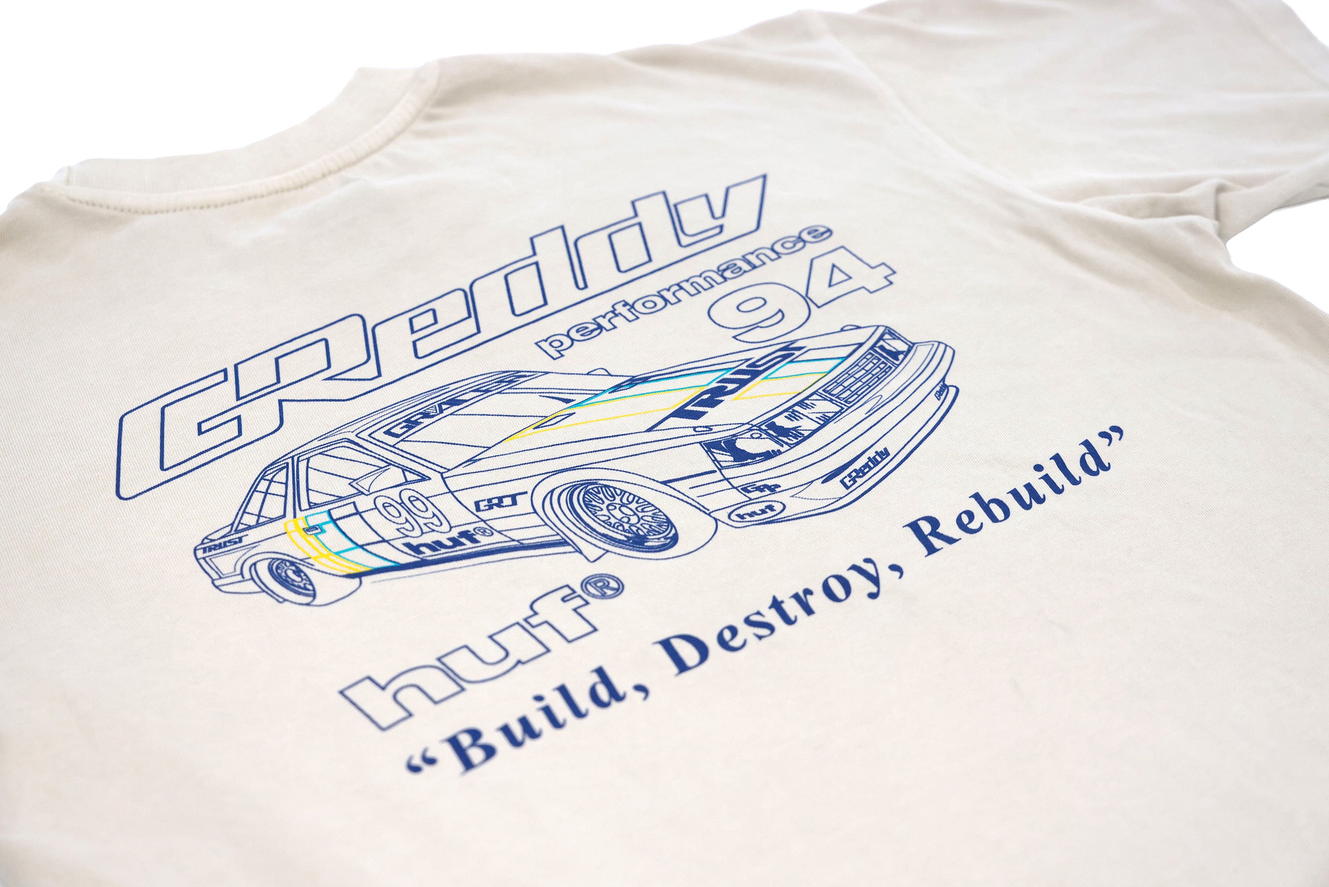 GReddy x HUF Retro Mod  Boxy Tee - Pigment French Oak