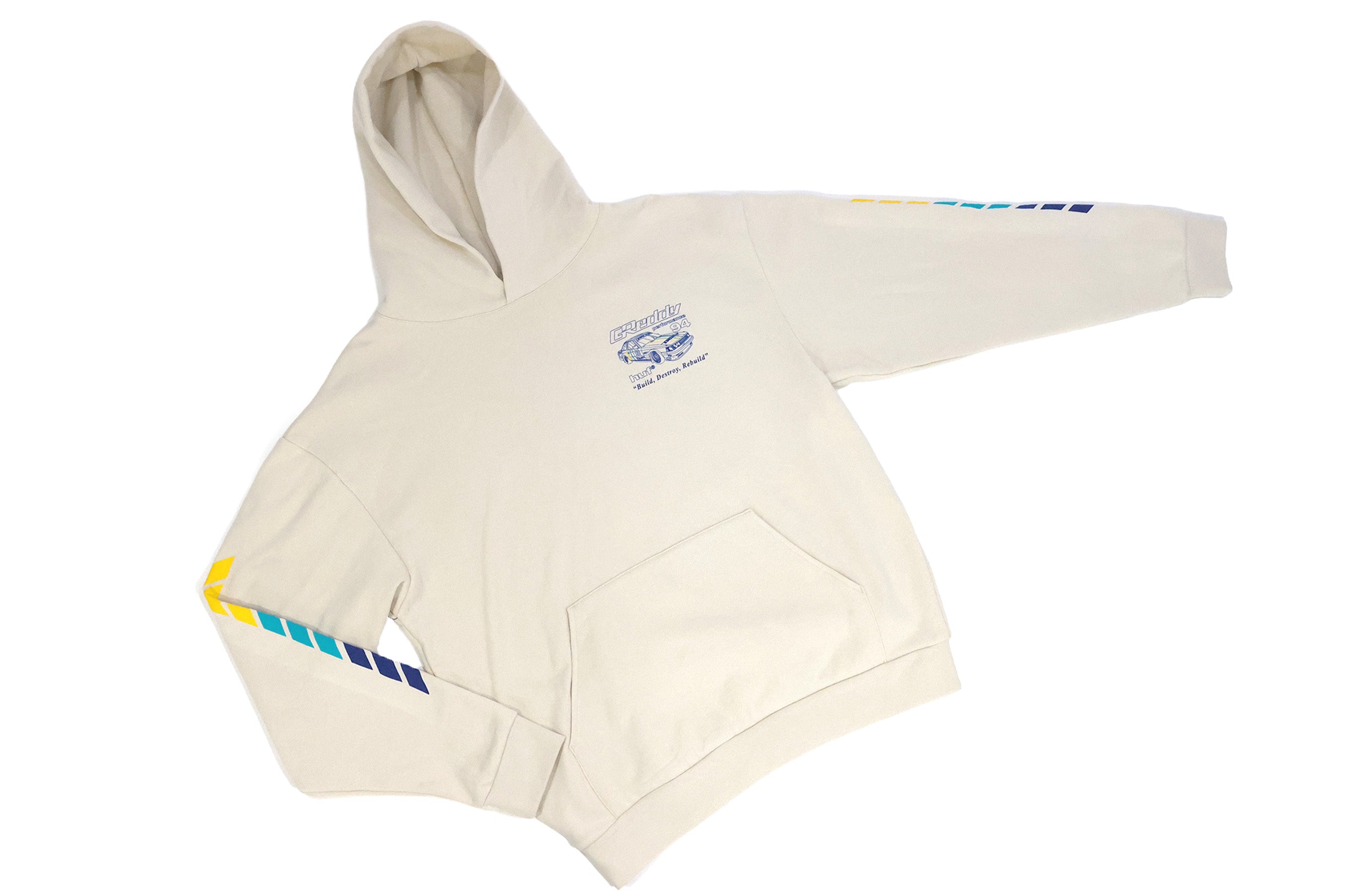 GReddy x HUF Retro Mod Hood - Ivory