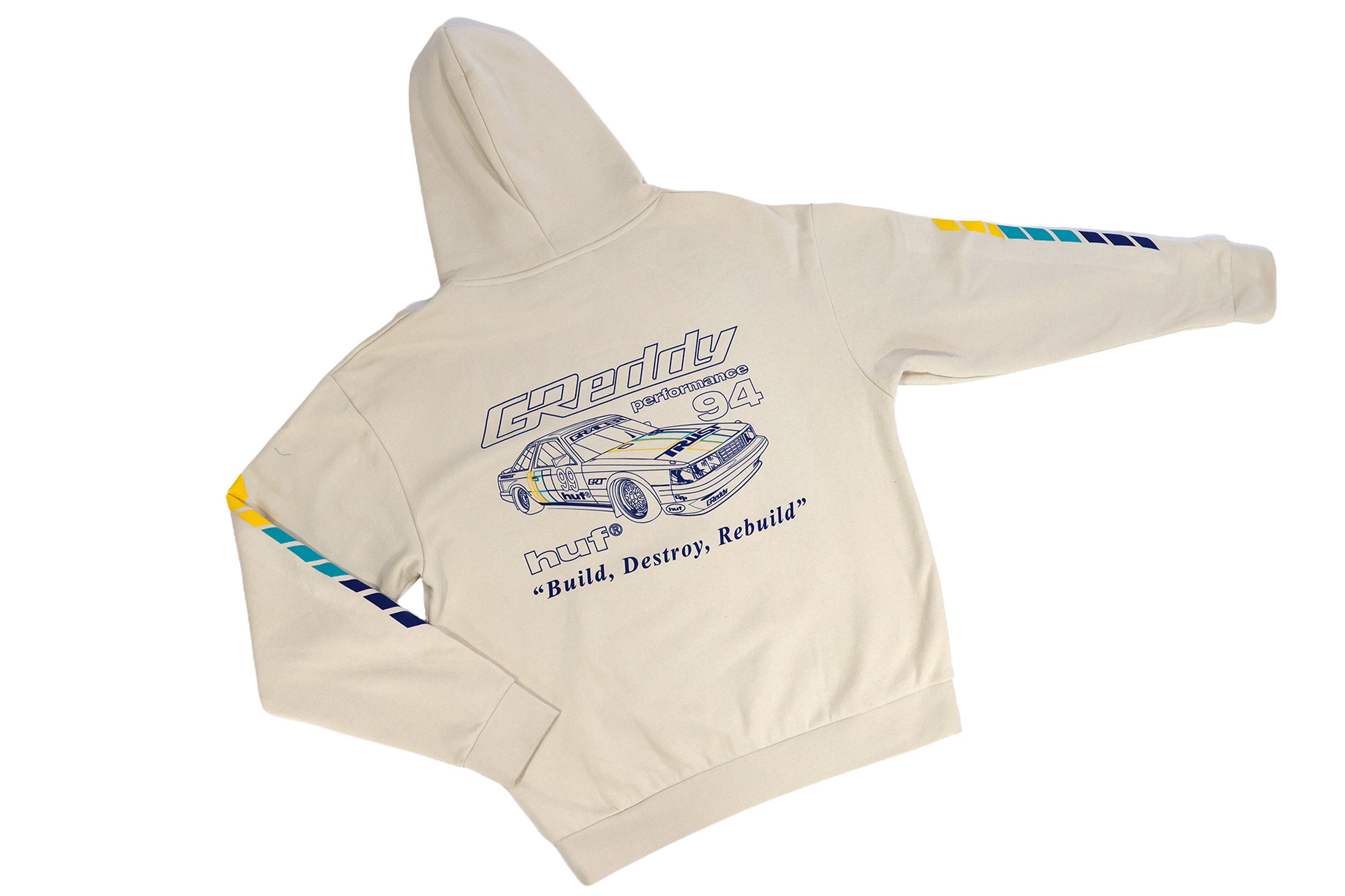 GReddy x HUF Retro Mod Hood - Ivory