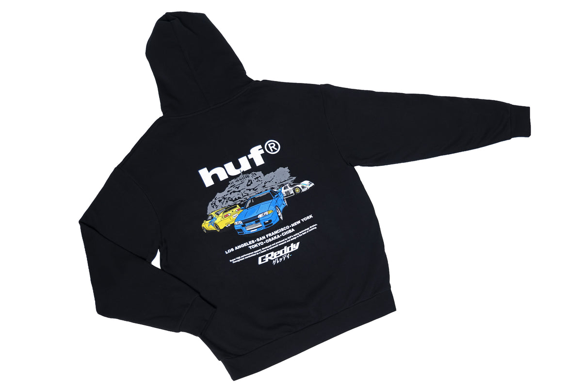 GReddy x HUF Cities Hood - Black