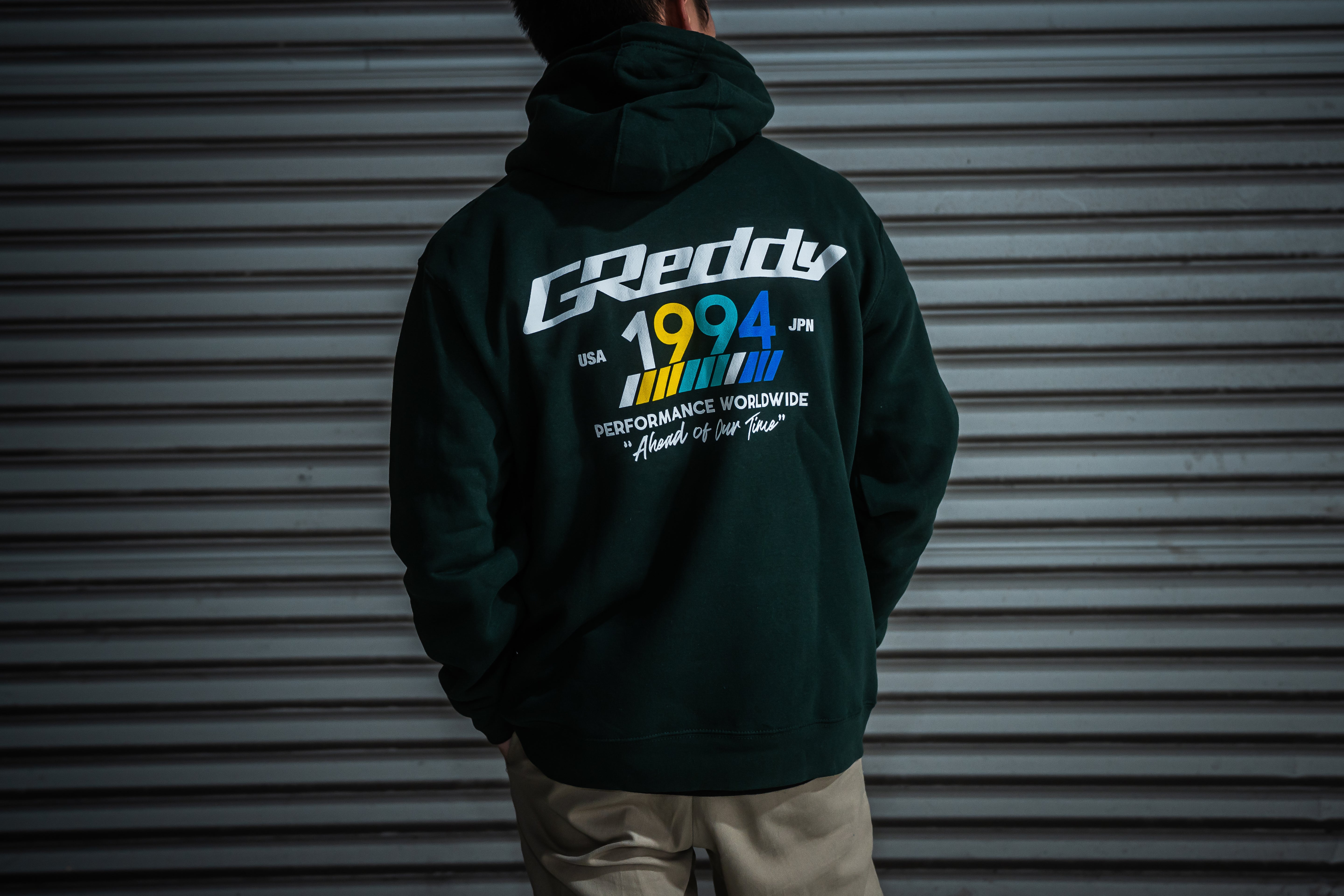 GReddy "94" Pullover Hood - Sports Green